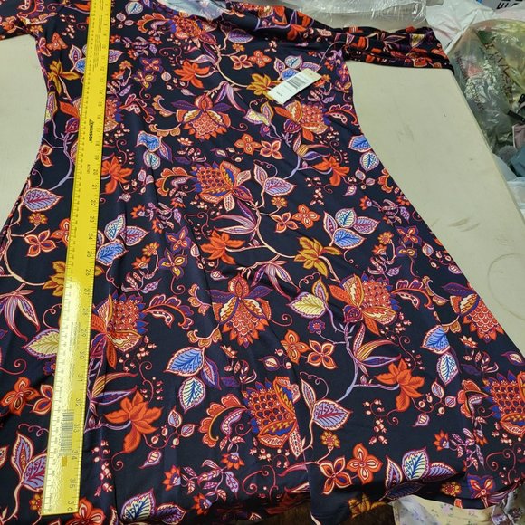 New Sunny Leigh Women's Large Dress Floral‎ Carolyn Print Long Sleeve Outfit - Picture 13 of 14